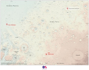 Ο χάρτης του πλανήτη Άρη